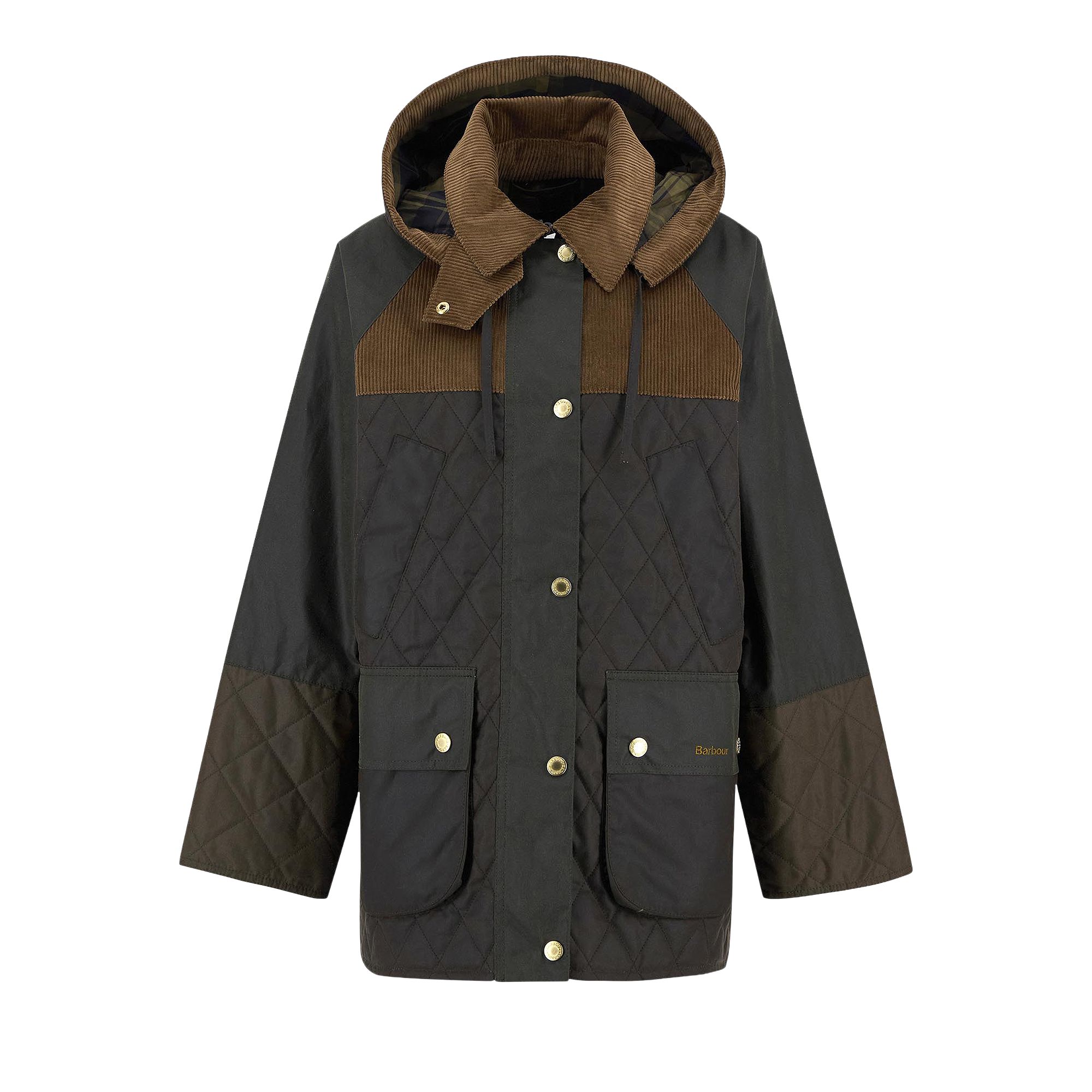 Pre-owned Barbour Imelda Wax Jacket 'archive Olive/olive/beech' | Green | Women's Size 10