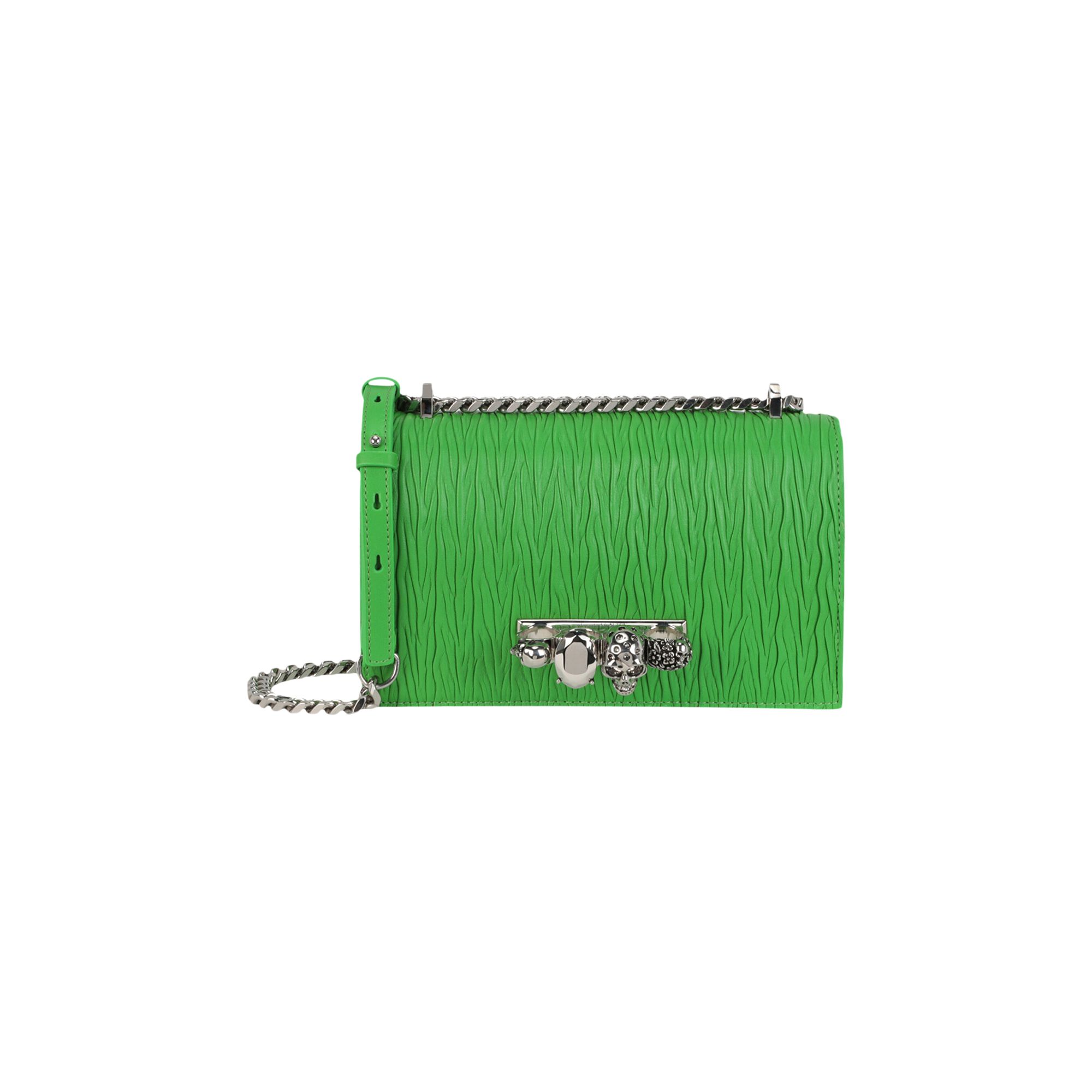 Pre-owned Alexander Mcqueen Small Jeweled Shoulder Bag 'acid Green' | Women's Size Onesize
