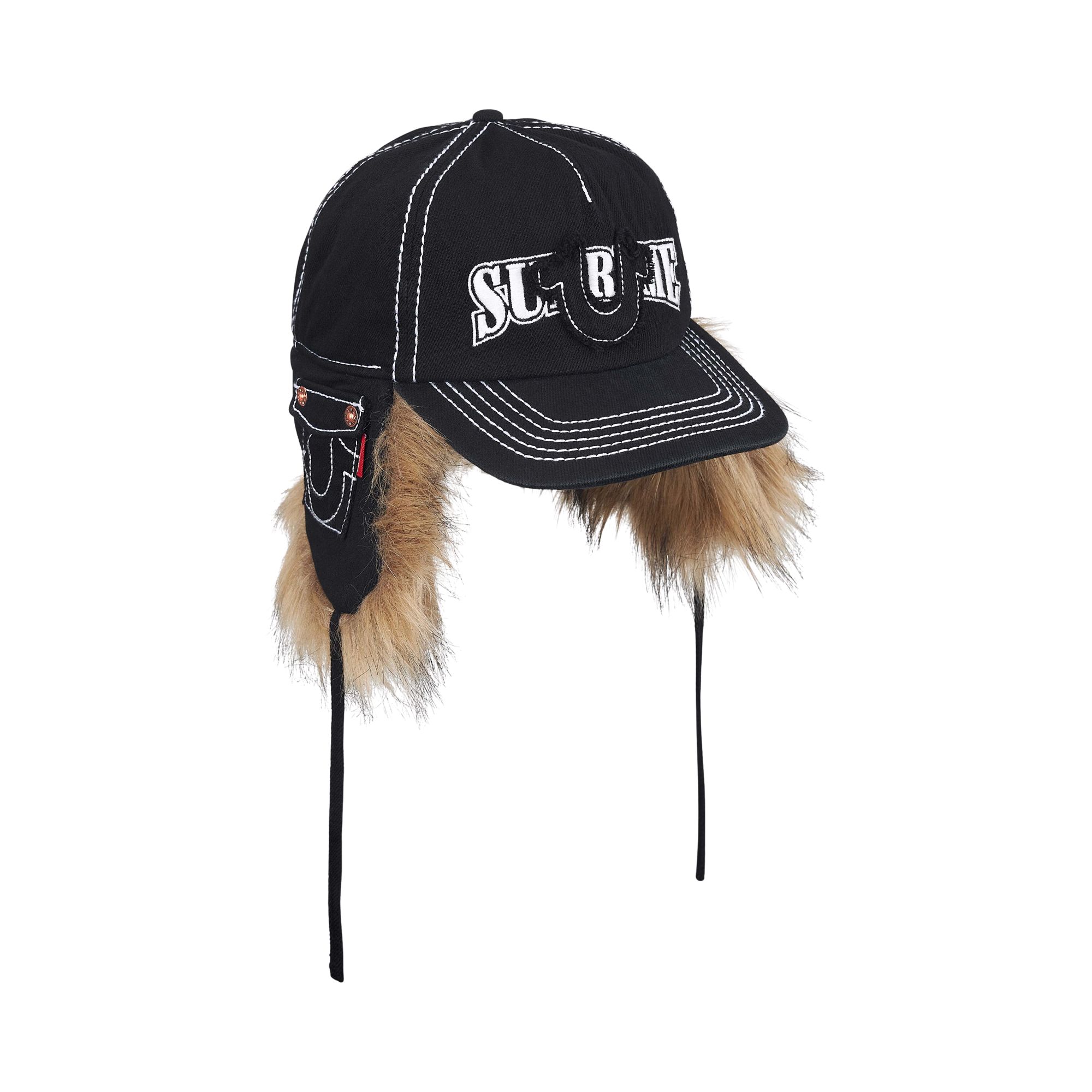Pre-owned Supreme X True Religion Earflap 5-panel | Black | Men's Size S/m