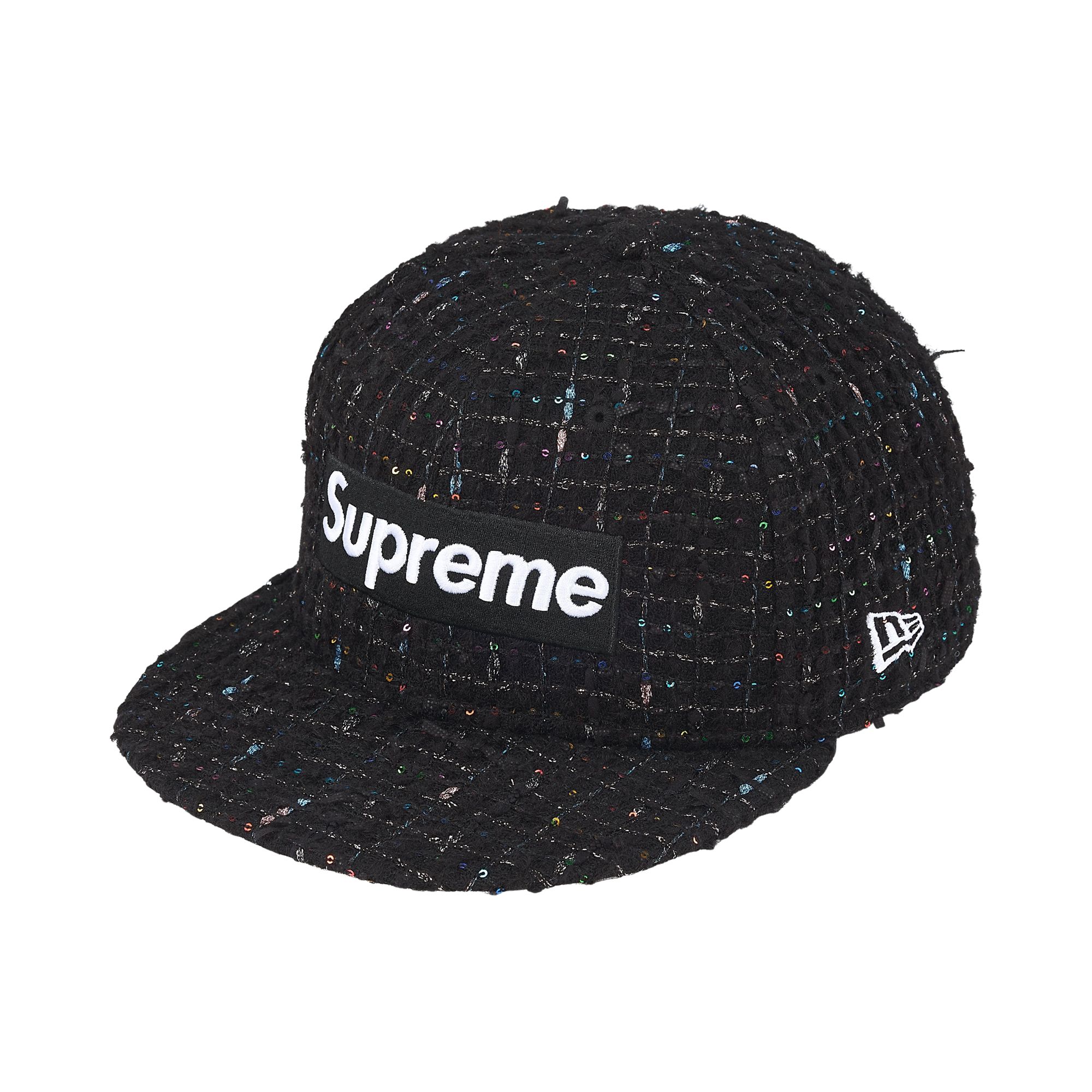 Pre-owned Supreme Bouclé Box Logo New Era 'black' | Men's Size 7.5