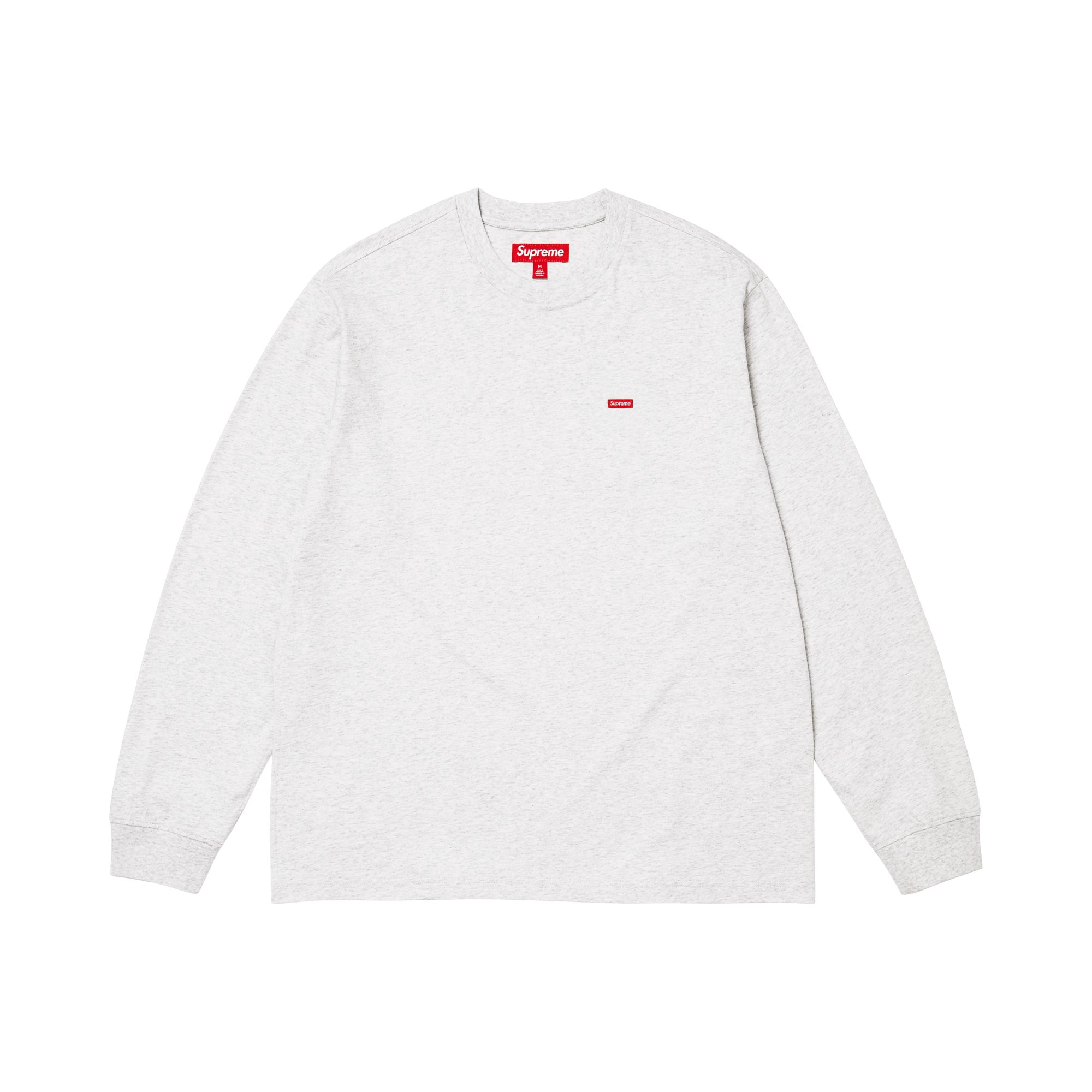 Pre-owned Supreme Small Box Long-sleeve Tee 'ash Grey' | Men's Size Xl In Gray