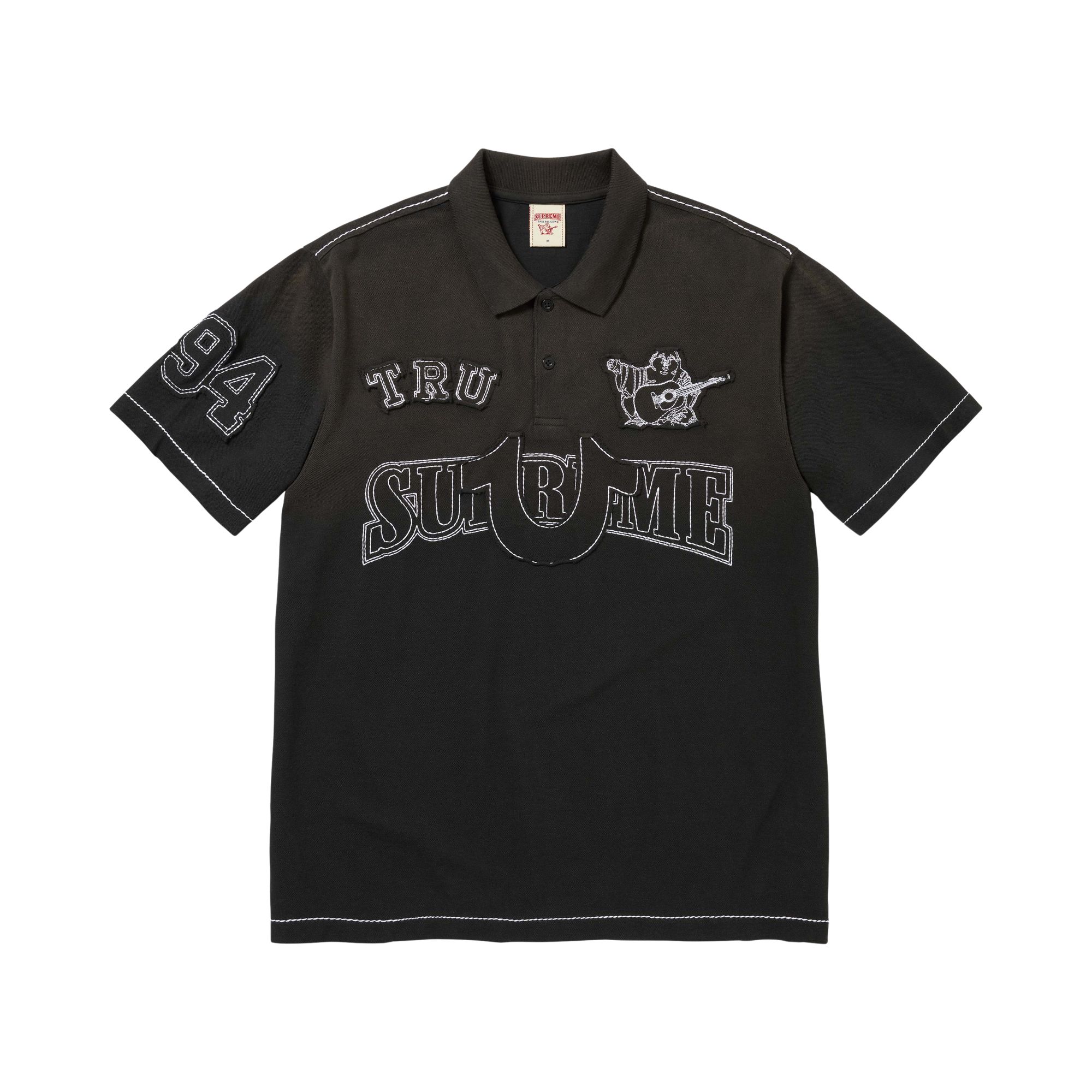 Pre-owned Supreme X True Religion Appliqué Polo 'black' | Men's Size L