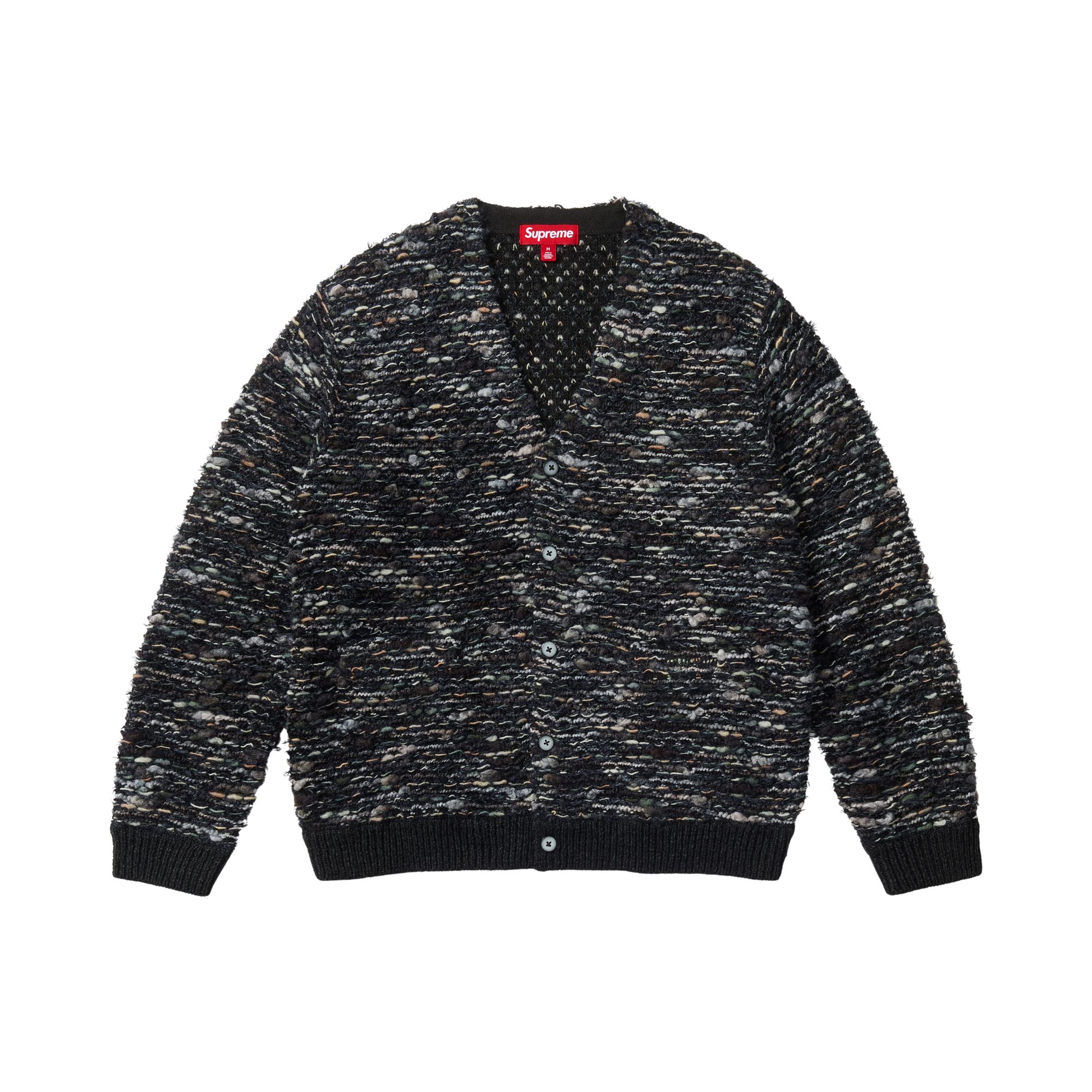 Pre-owned Supreme Textured Cardigan 'black' | Men's Size Xl