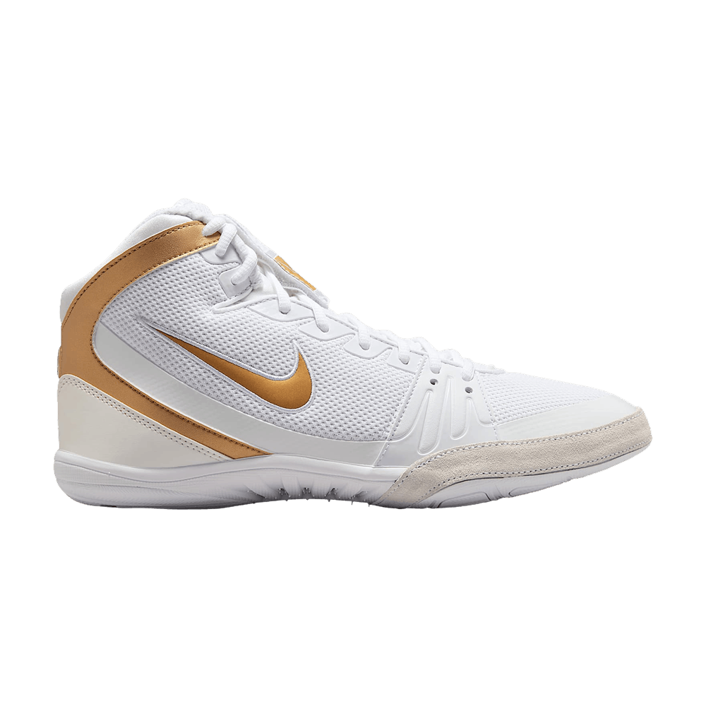 nike freeks white and gold