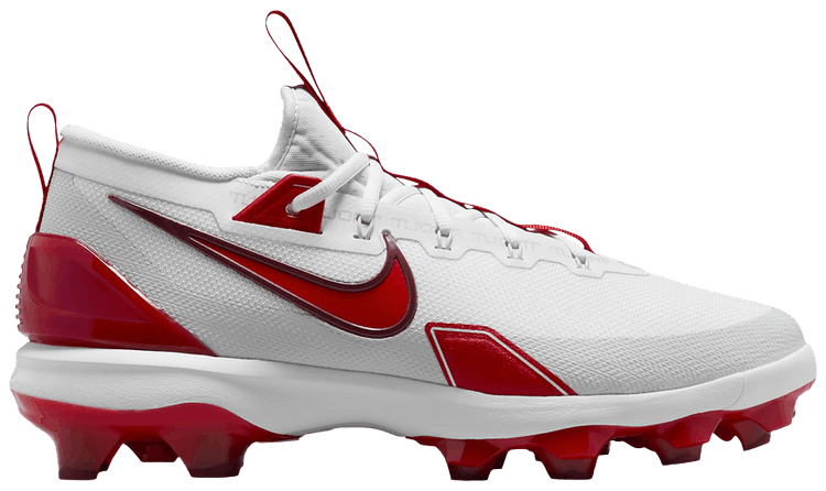 Nike Force Trout 9 Elite MCS WhitePure PlatinumTeam RedUniversity Red