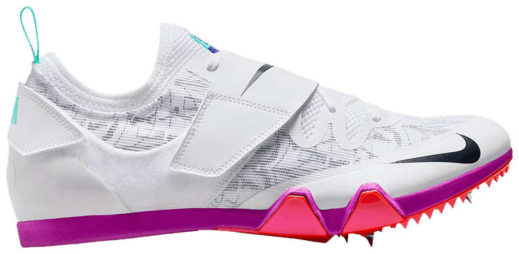 Nike Pole Vault Elite WhiteTeal TintFire PinkObsidian