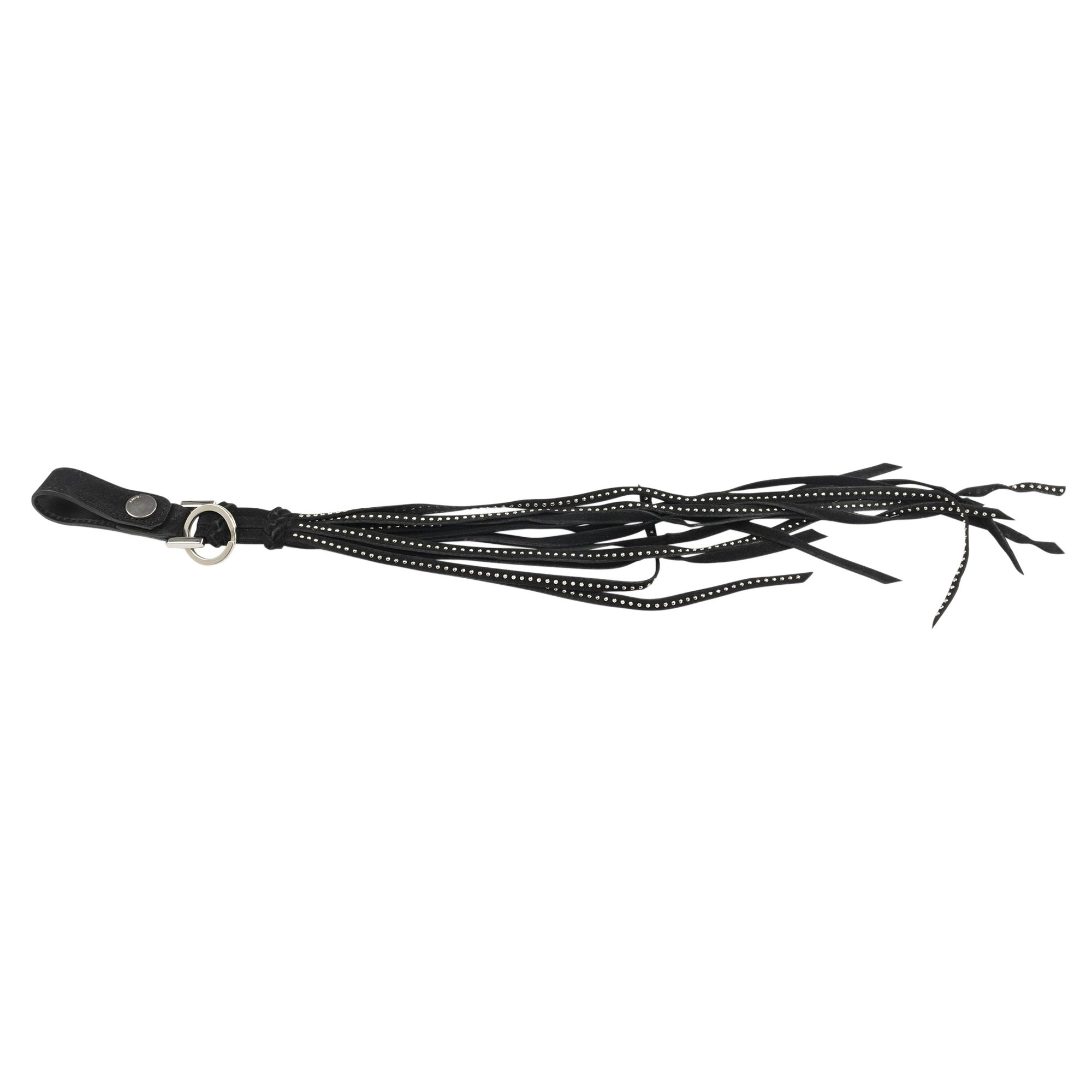 Pre-owned Amiri Suede Long Tassel Keychain 'black' | Men's Size Onesize