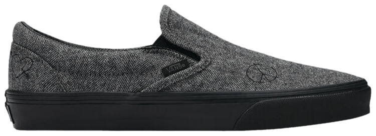 Vans Classic Slip On Wool   Grey Black