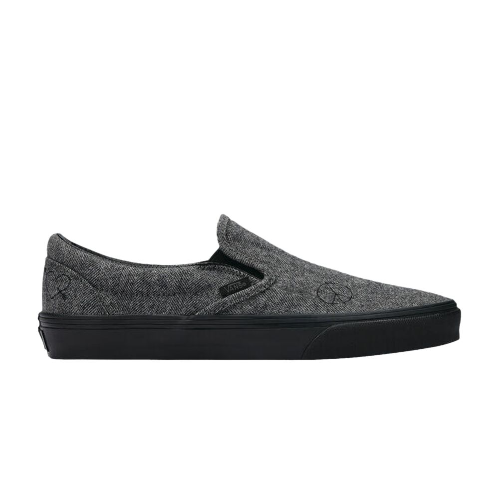 Vans Classic Slip-On 'Wool - Grey Black' | Men's Size 6.5 - VN000BVZ239