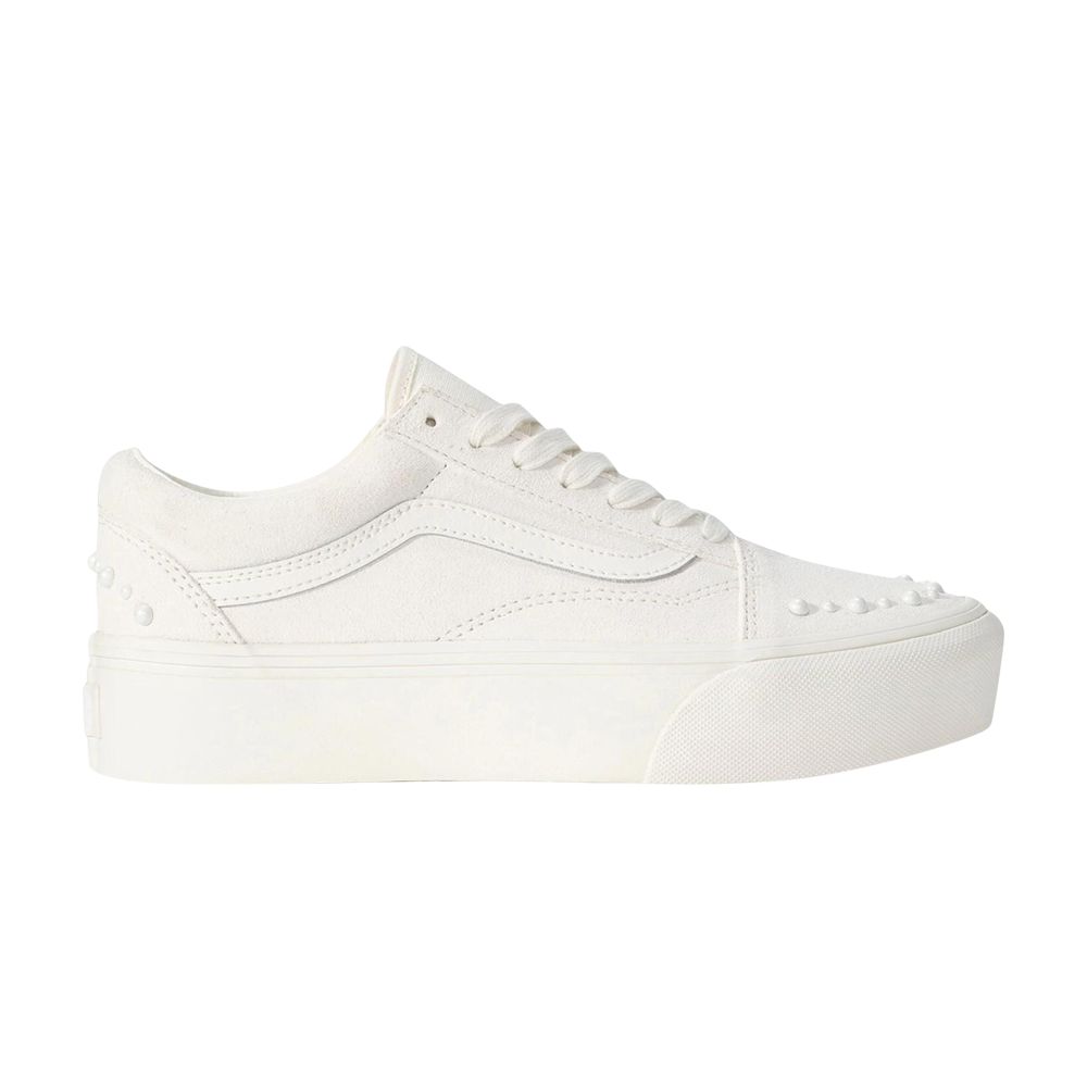 Pre-owned Vans Wmns Old Skool 'pearls - Marshmallow' | Cream | Women's Size 7 In White