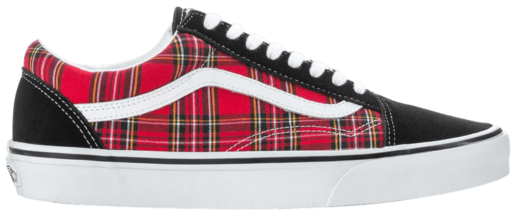 Vans Old Skool Plaid   Red