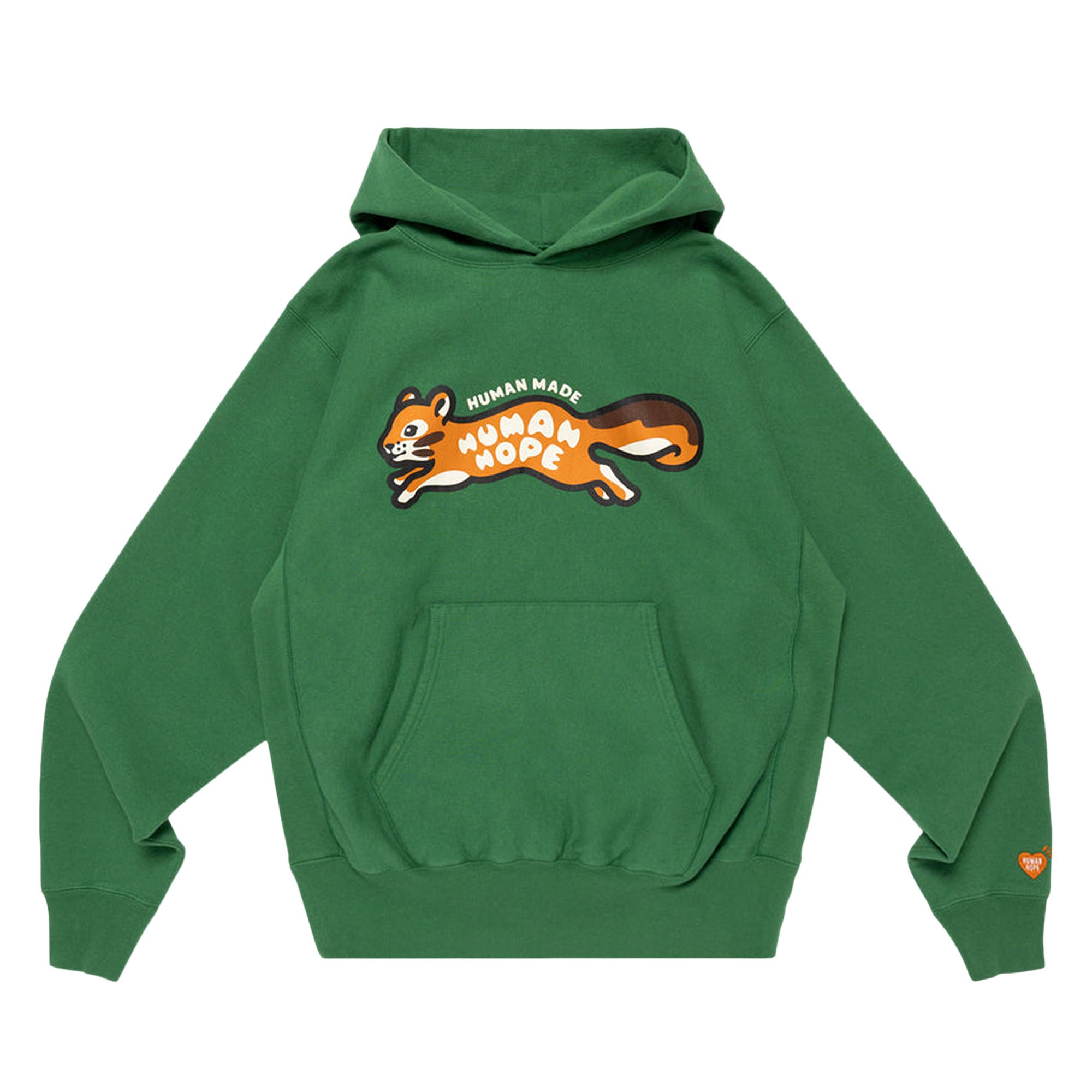 Click to view more detailed imagery on our partner's website Pre-owned Human Made X J-hope Human Hope Heavyweight Hoodie 'green' | Men's Size Xxl