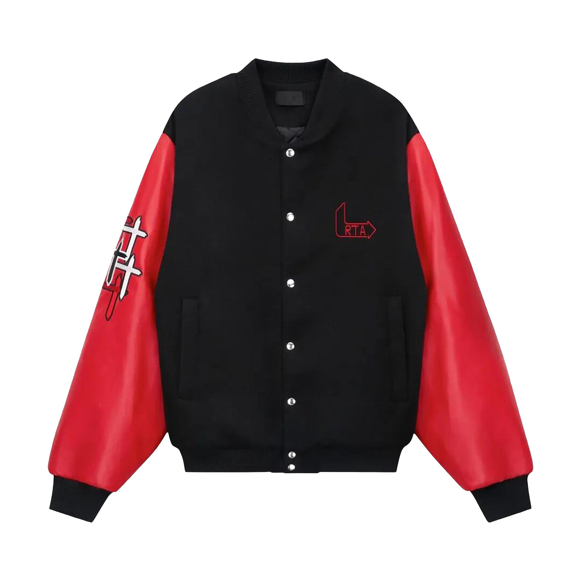 Pre-owned Rta Marty Jacket 'black Red Flame Logo' | Men's Size L