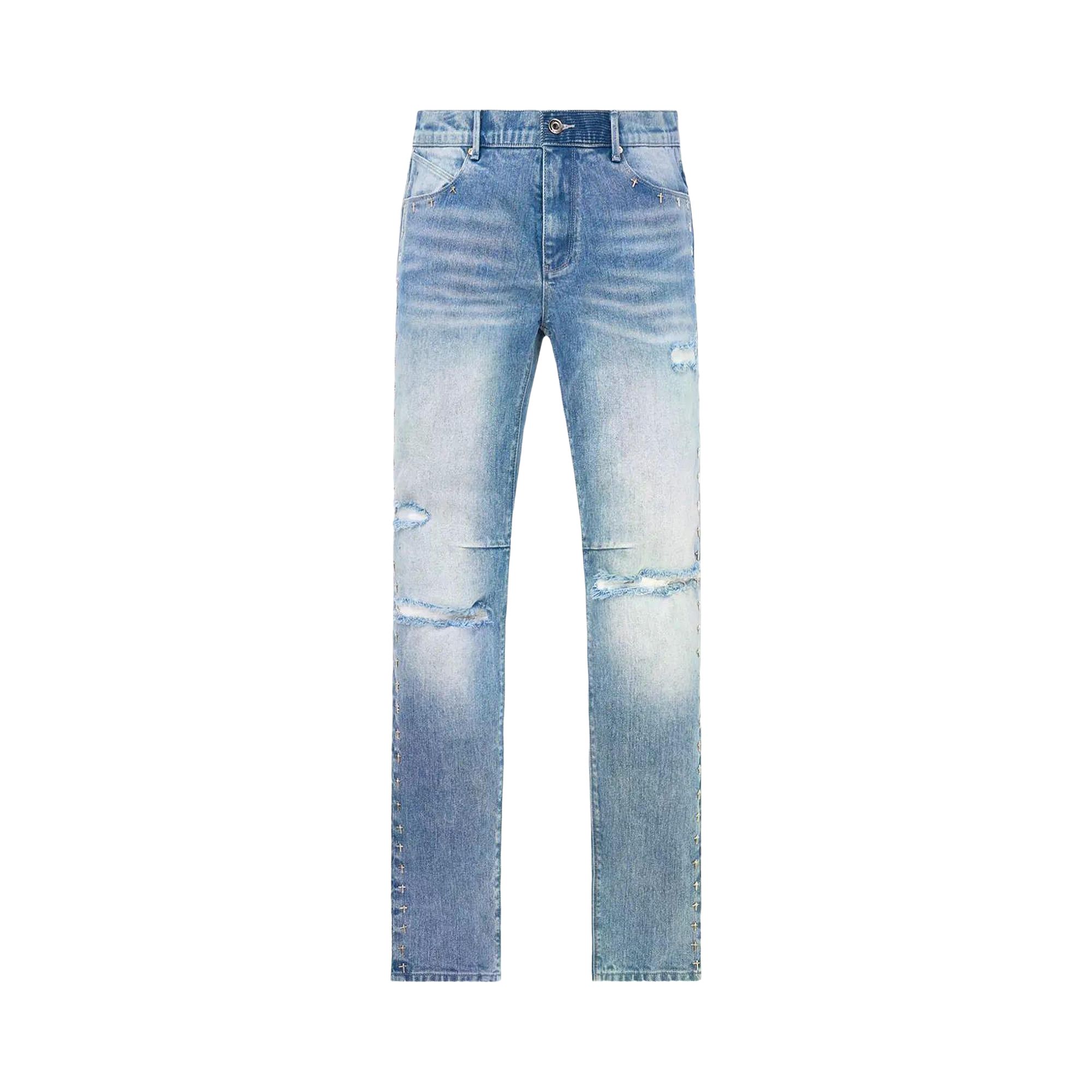 Pre-owned Rta Bryant Jeans 'ripped Medium Blue' | Men's Size 38