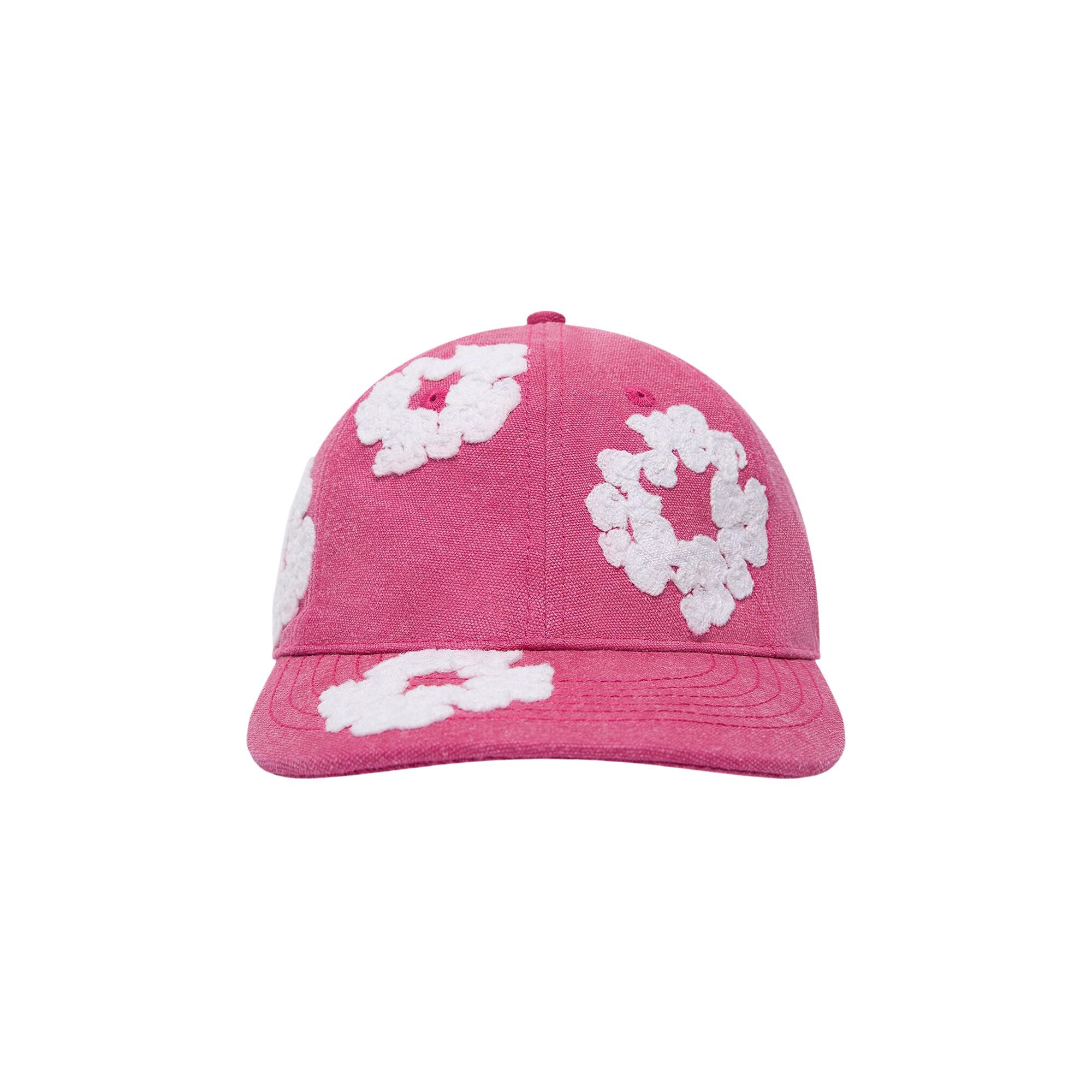 Pre-owned Denim Tears Cotton Wreath Dyed Cap 'pink' | Men's Size Onesize