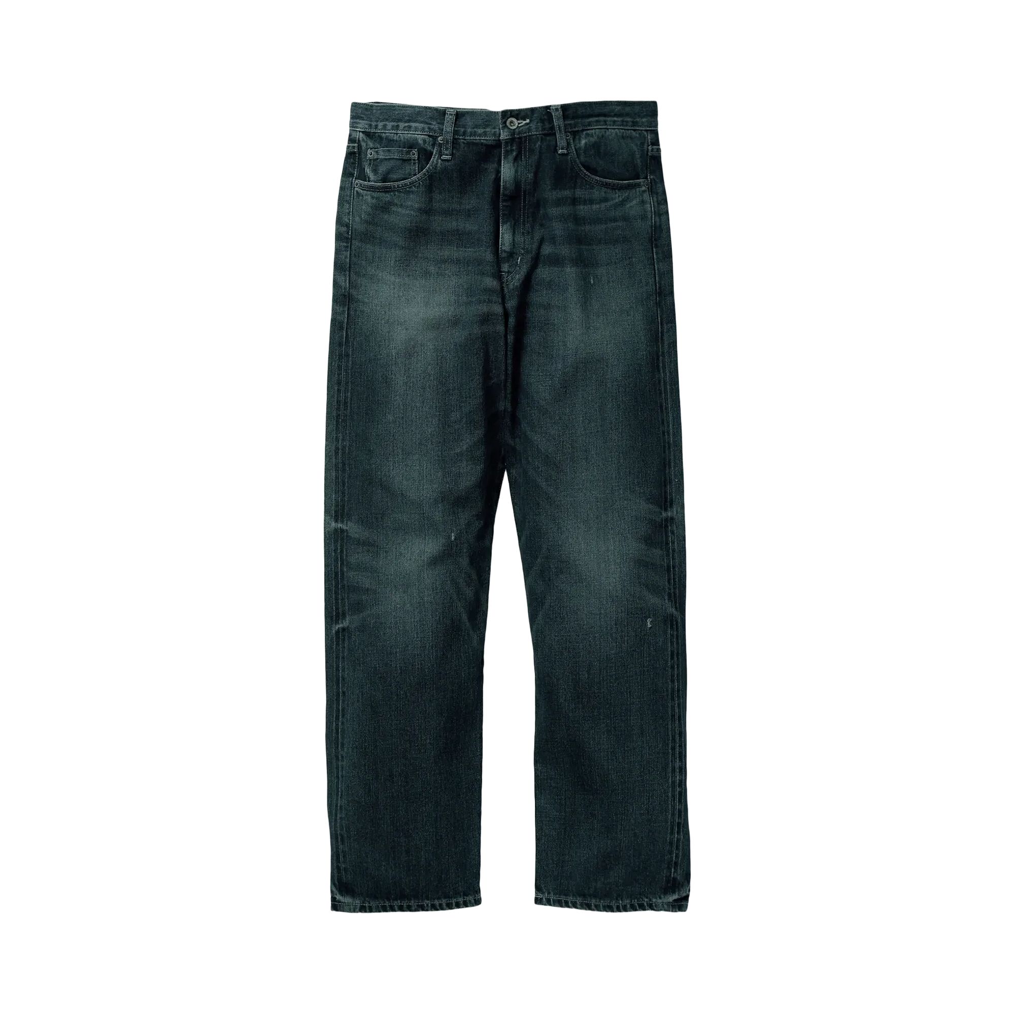 Pre-owned Neighborhood Washed Denim Basic Pants 'indigo' | Blue | Men's Size L