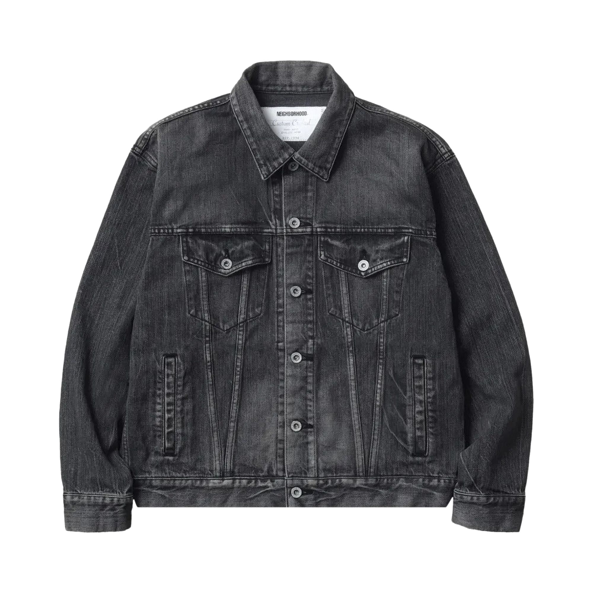 Pre-owned Neighborhood Denim Type 4 Jacket 'black' | Men's Size L
