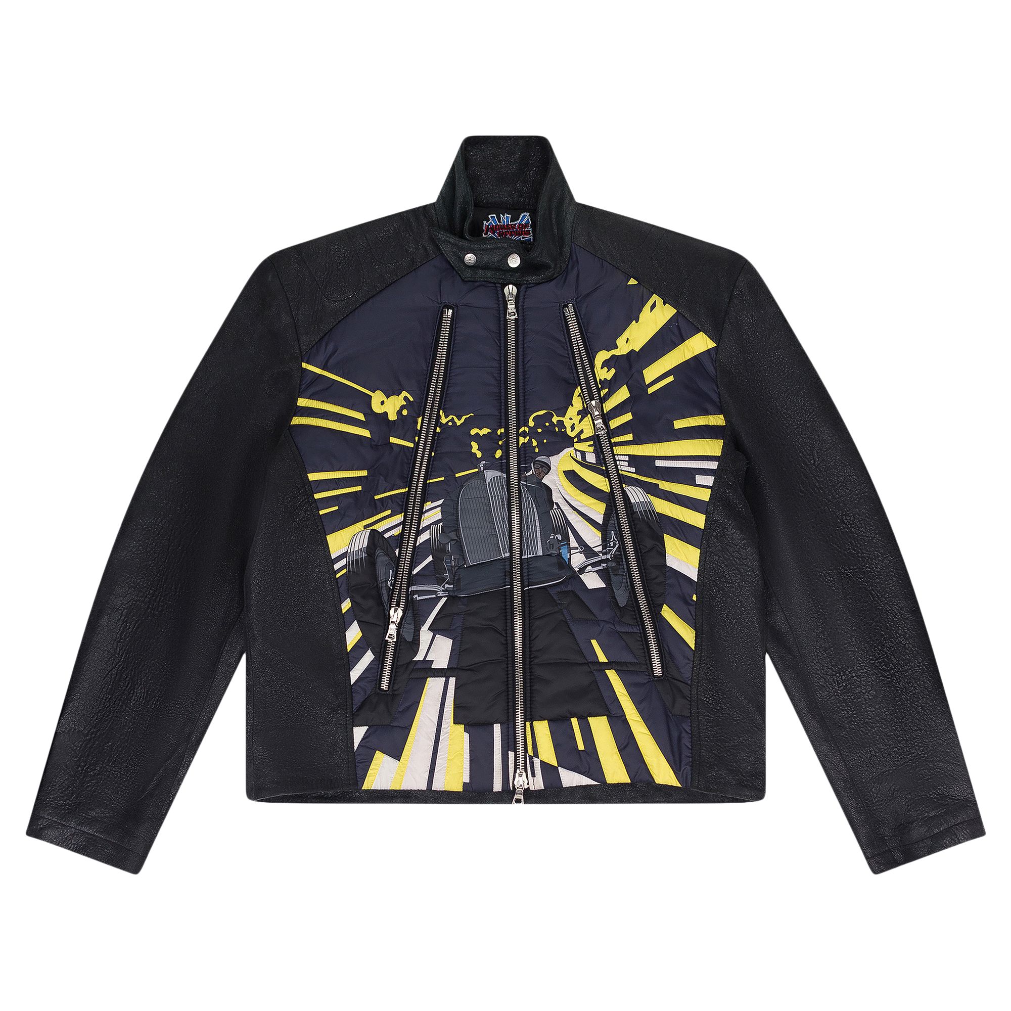 Pre-owned House Of Errors Leather Racing Jacket 'black' | Men's Size M