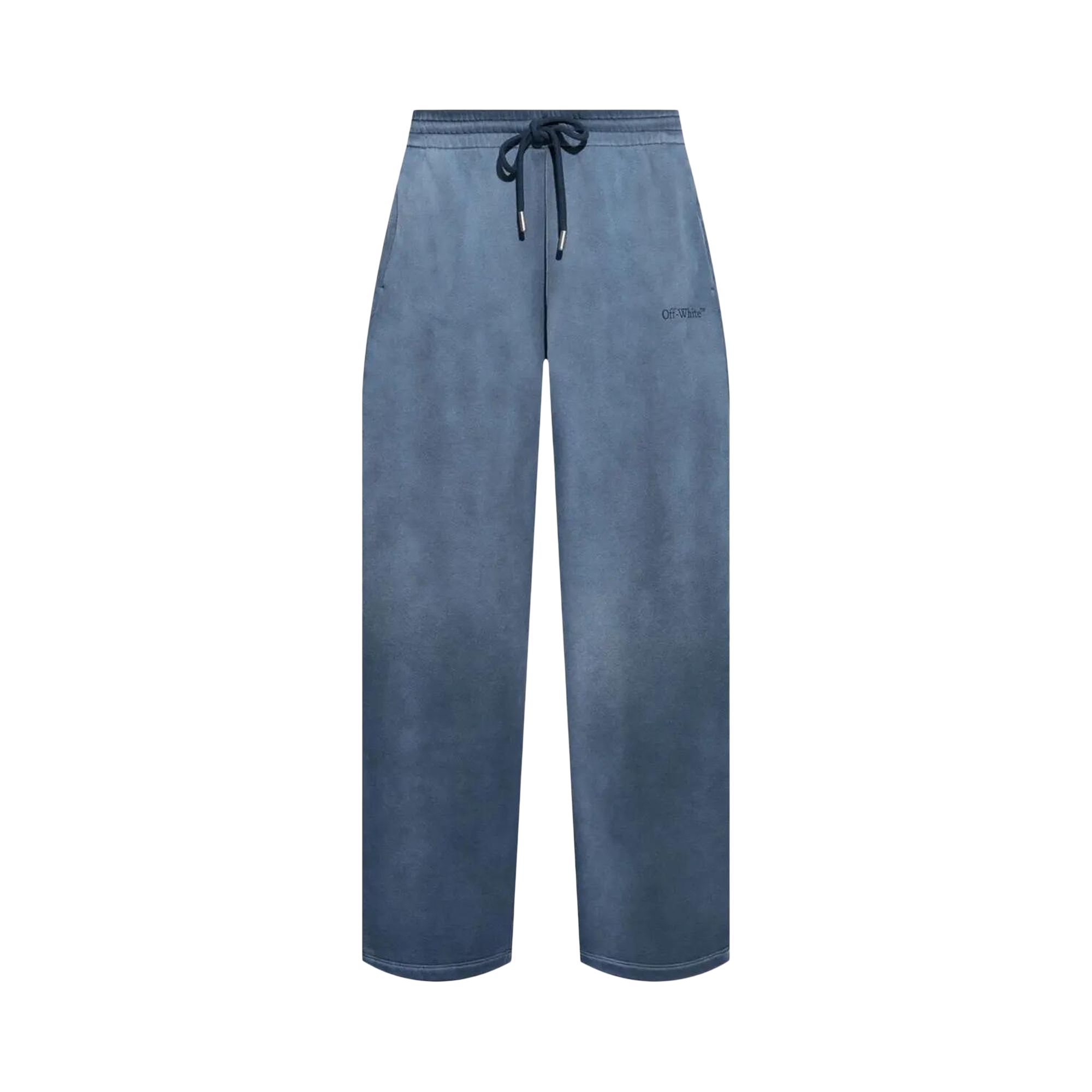 Pre-owned Off-white Laundry Diagonal Sweatpants 'vintage Dark Sapphire' | Blue | Men's Size M