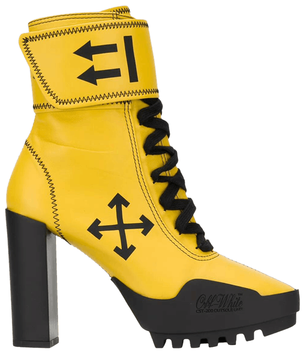 Off White Wmns Moto Wrap Boot Yellow