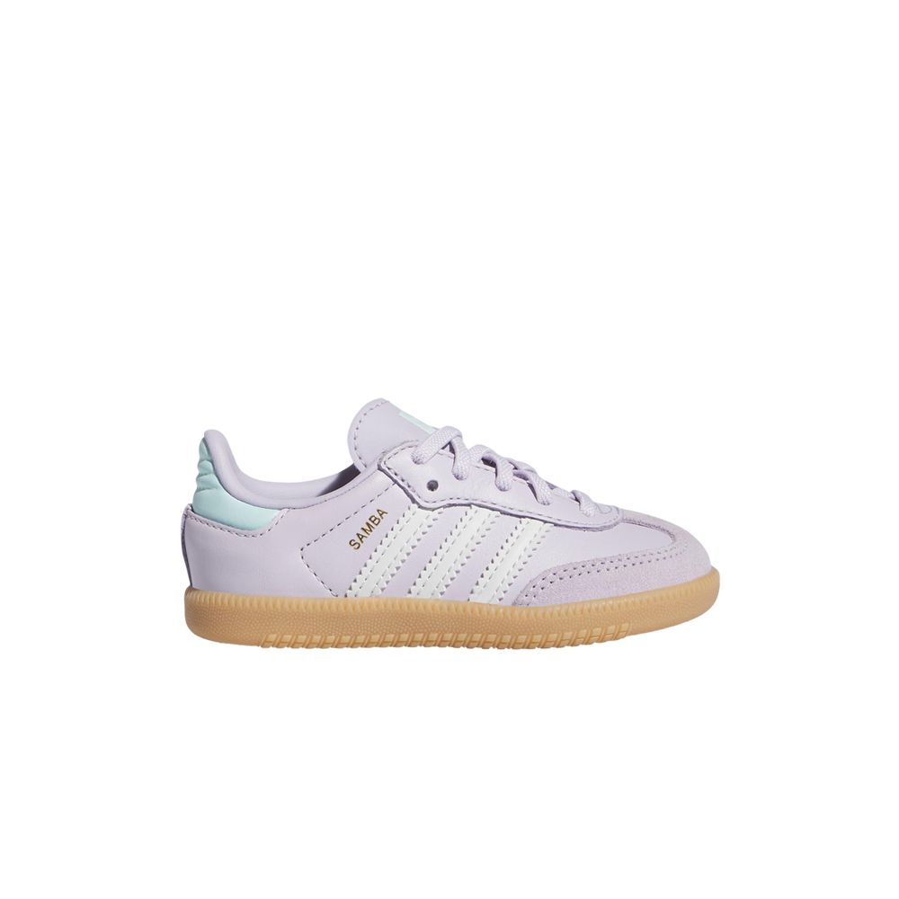 adidas Samba OG I 'Silver Dawn White' | Purple | Infant Size 10 - IE8851