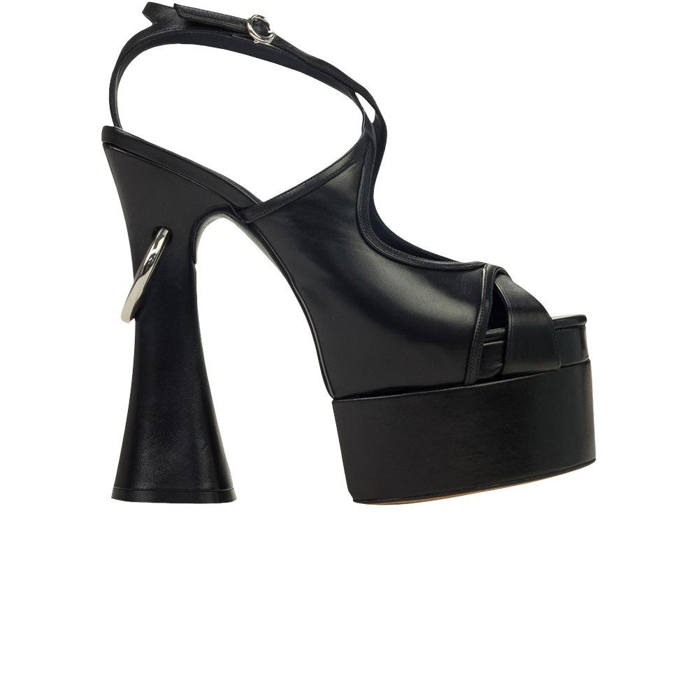 Click to view more detailed imagery on our partner's website Pre-owned Lanvin Wmns Smile 105 Platform Sandal Heel 'black' | Women's Size 39