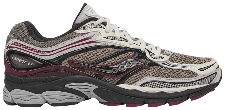 Saucony ProGrid Omni 9 Tan Maroon