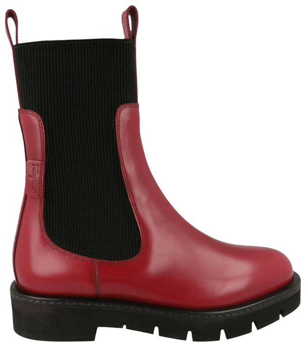 Ferragamo Wmns Rook Chelsea Boot Red