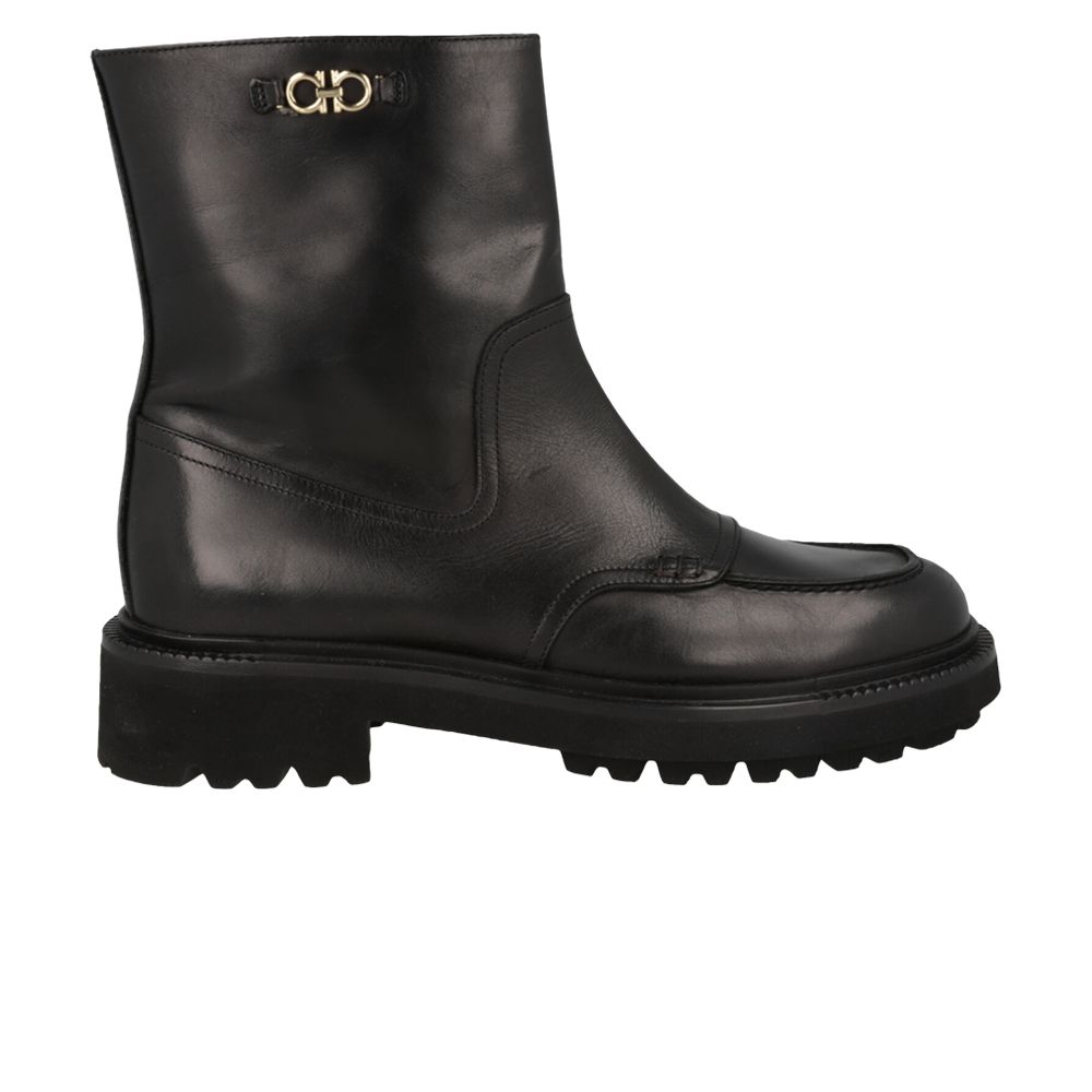 Click to view more detailed imagery on our partner's website Pre-owned Ferragamo Wmns Oreste Leather Bootie 'black' | Women's Size 7.5