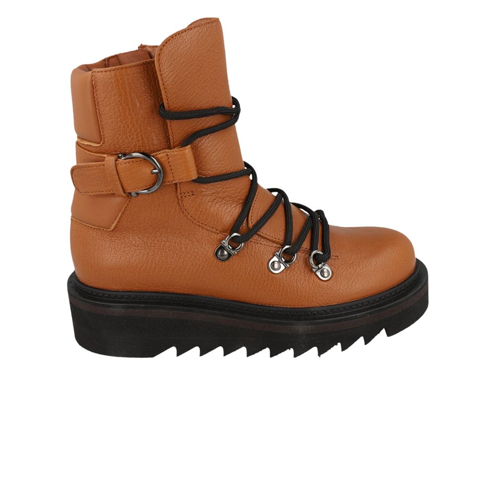 Click to view more detailed imagery on our partner's website Pre-owned Ferragamo Wmns Elimo Lace-up Leather Boot 'medium Brown' | Women's Size 7.5