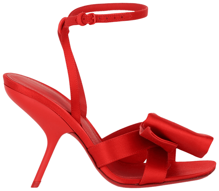 Ferragamo Wmns Helena Satin Heel Sandal Red