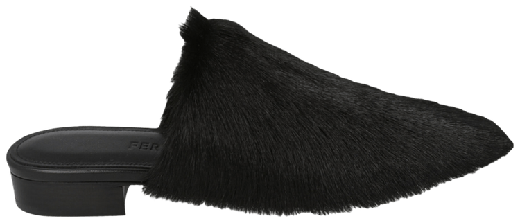 Ferragamo Wmns Selestina Fur Mule Nero