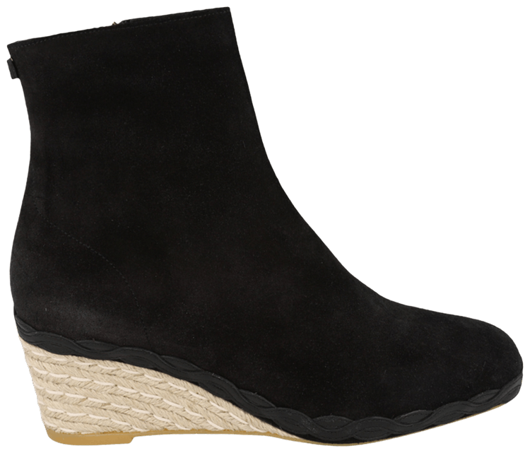 Ferragamo Wmns Canaria Suede Bootie Black