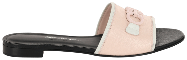 Ferragamo Wmns Rhodes Leather Slide Pink