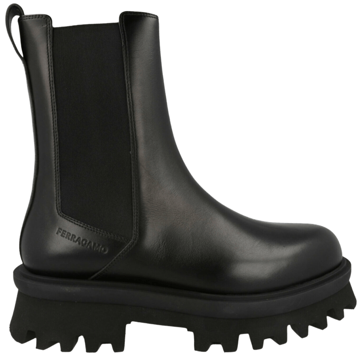 Ferragamo Flash Chelsea Boot Black
