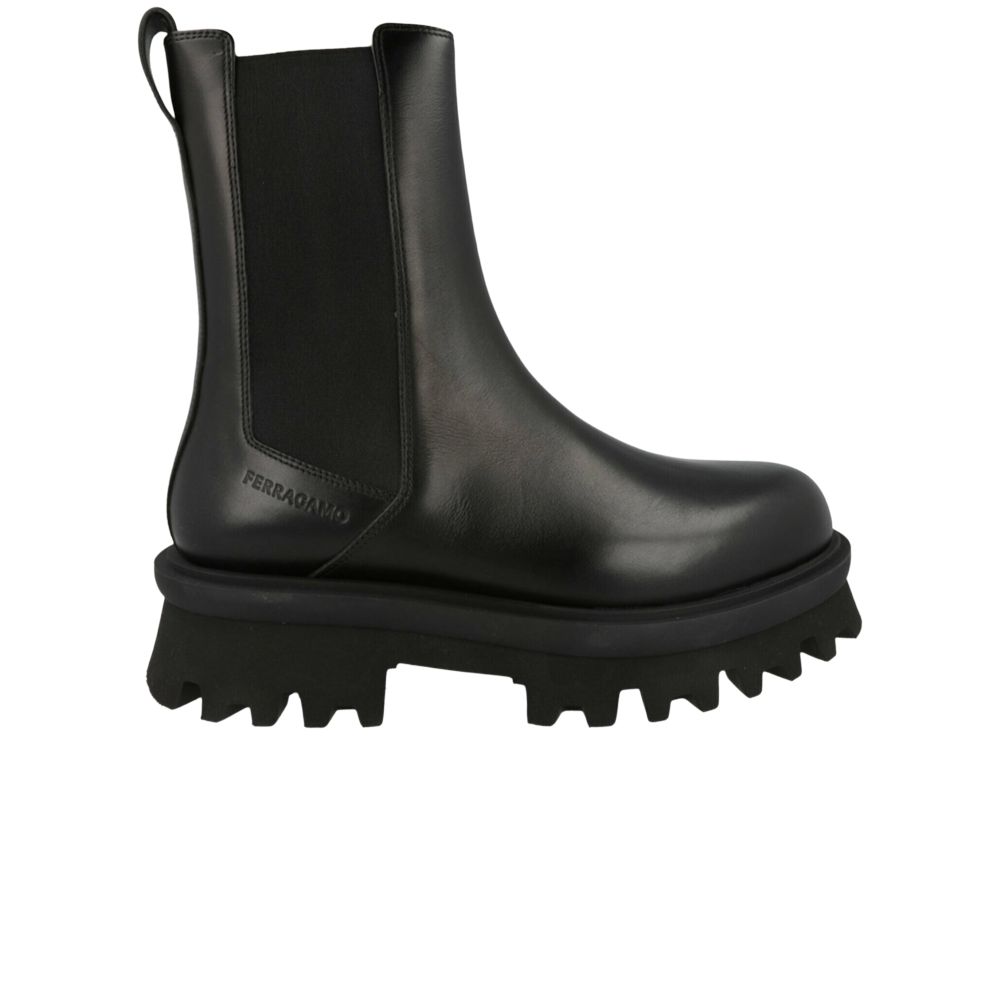 Pre-owned Ferragamo Flash Chelsea Boot 'black' | Men's Size 10.5