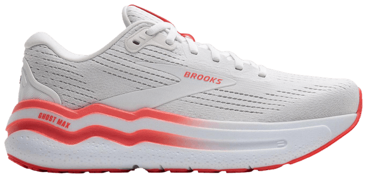 Brooks Wmns Ghost Max 2 White Hot Coral