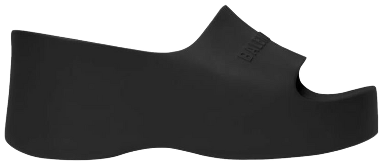 Balenciaga Wmns Chunky Wedge Slide Black Rubber
