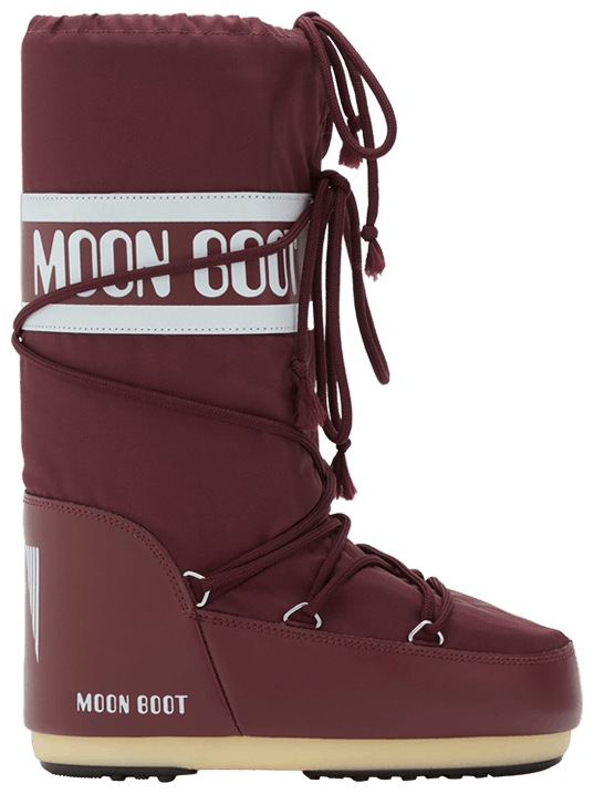 Moon Boot Icon Nylon Boot Burgundy