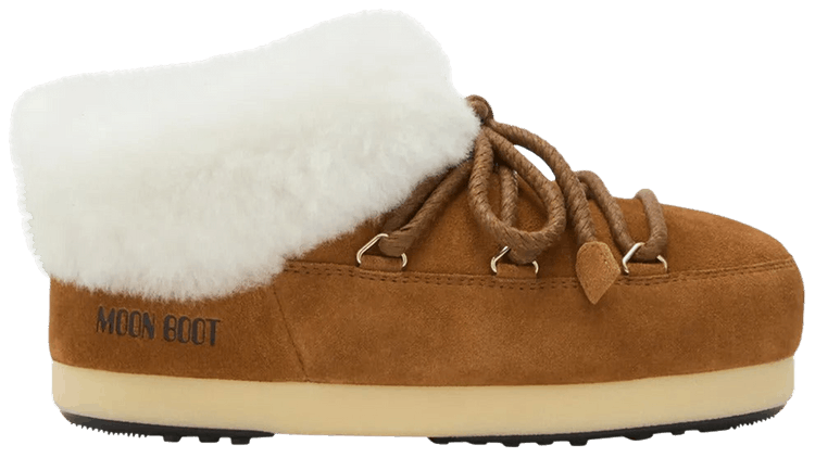 Moon Boot Evx Suede Mule Cognac Natural