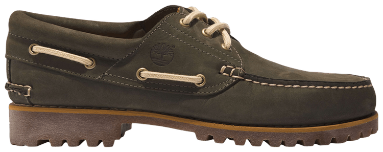 Timberland Authentic 3 Eye Classic Boat Boot Dark Green