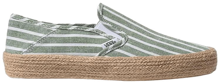 Vans Wmns Slip On Espadrille Garden Green