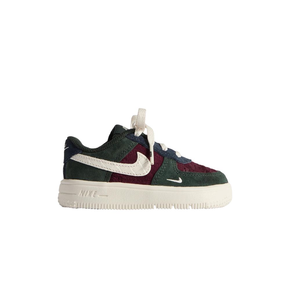 Pre-owned Nike Kith X  Air Force 1 Low Td 'night Maroon' | Red | Infant Size 8