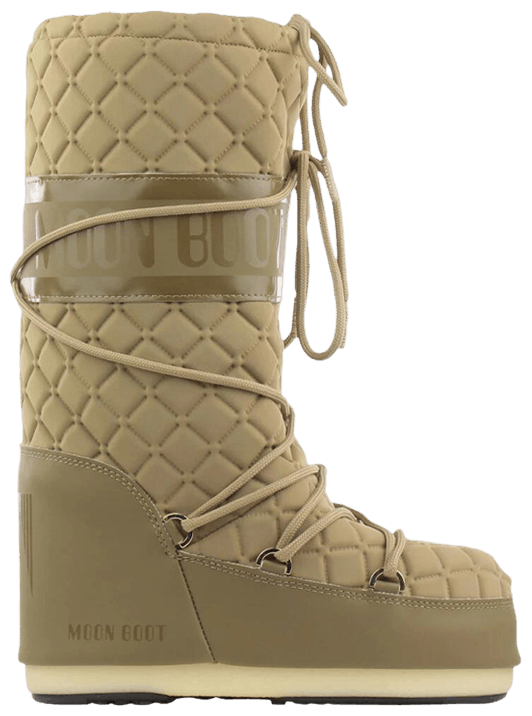 Moon Boot Icon Quilt Boot Cappucino