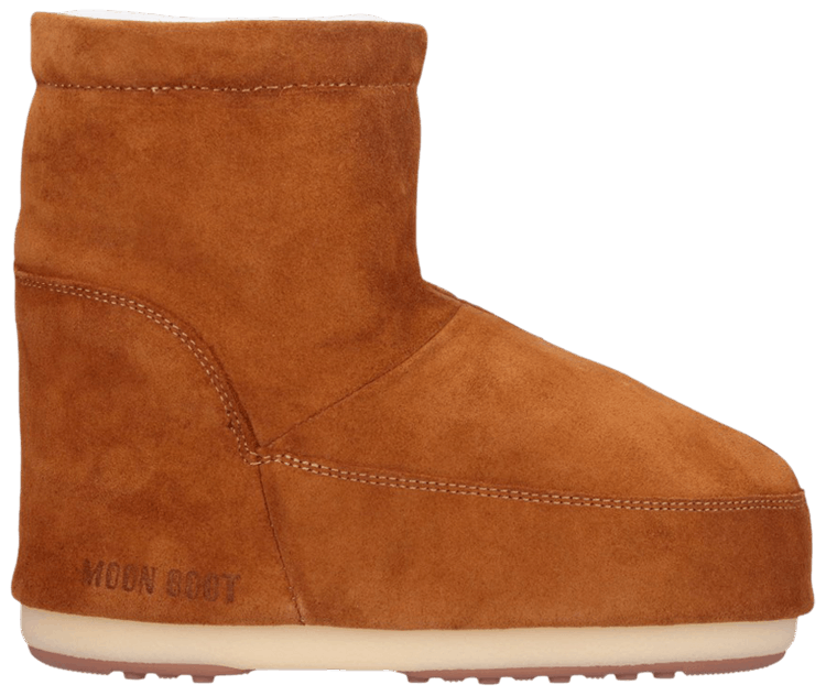 Moon Boot No Lace Suede Boot Tan