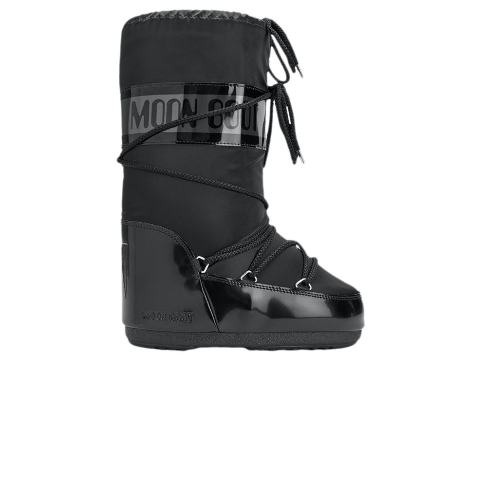 Pre-owned Moon Boot Icon Boot 'glance Black' | Men's Size 35