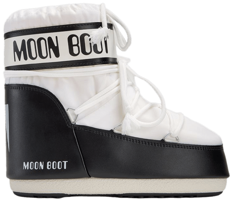 Moon Boot Icon Nylon Low Boot White Black