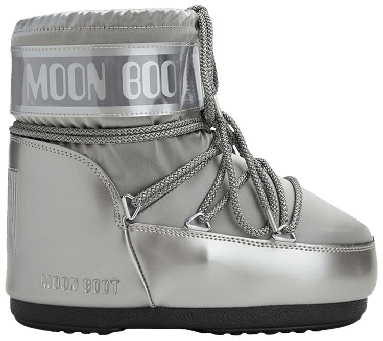 Moon Boot Icon Low Boot Glance Silver