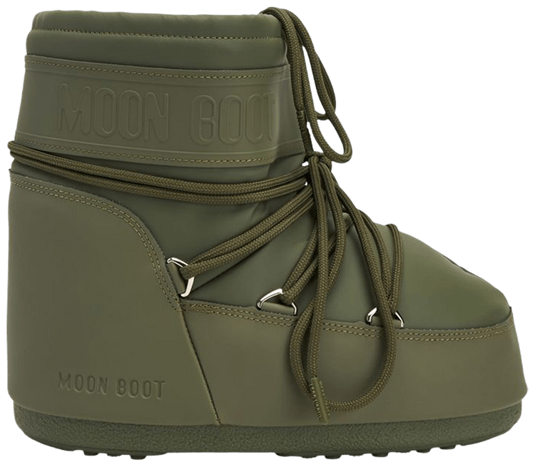 Moon Boot Icon Rubber Low Boot Khaki