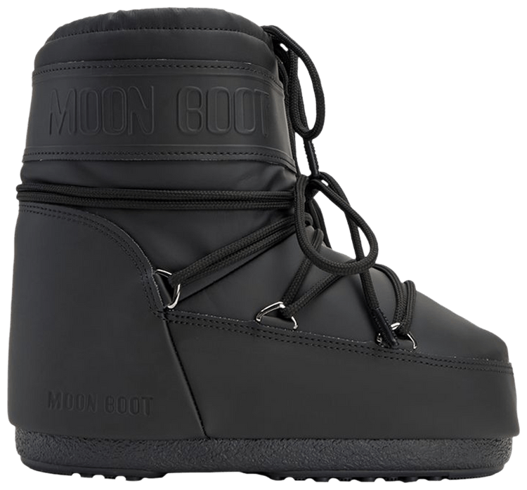 Moon Boot Icon Rubber Low Boot Black